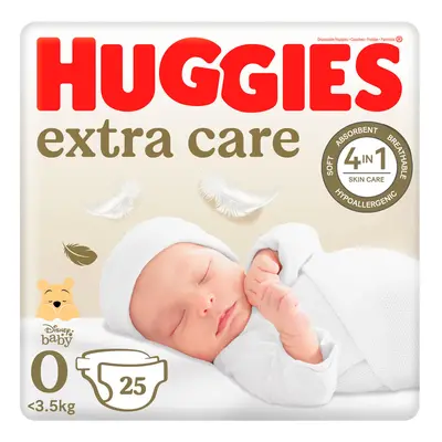 Huggies® Extra Care jednorázové plenky 0 (do 3 kg)