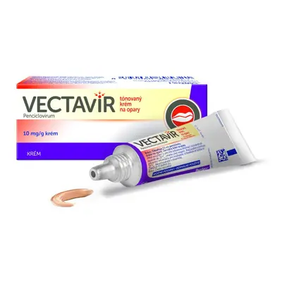 VECTAVIR TÓNOVANÝ KRÉM NA OPARY 10MG/G krém 1X2G