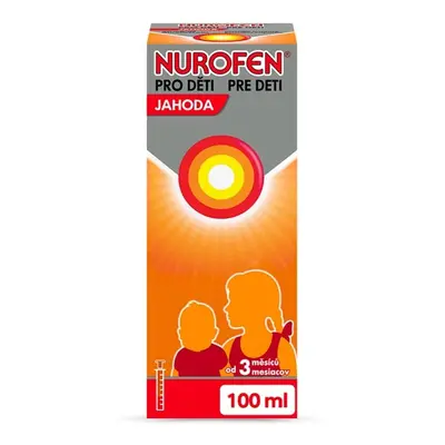 NUROFEN PRO DĚTI JAHODA 20MG/ML Perorální suspenze 100 ML