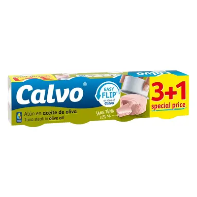 Calvo Tuňák v olivovém oleji 3+1