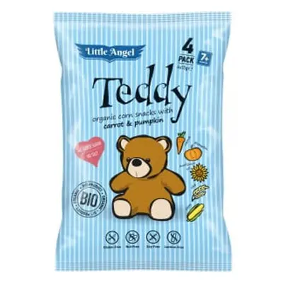 Little Angel Teddy BIO Křupky mrkev a dýně (4x15g)