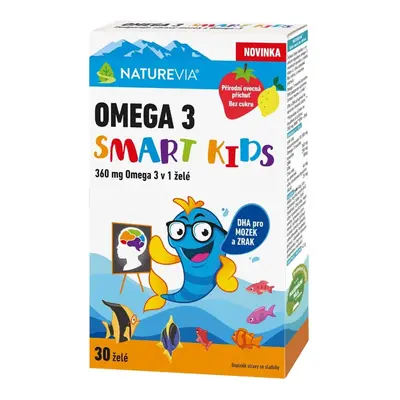 NatureVia Omega 3 Smart Kids 30 želé