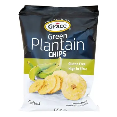 Grace Bezlepkové chipsy ze zelených banánů plantain solené