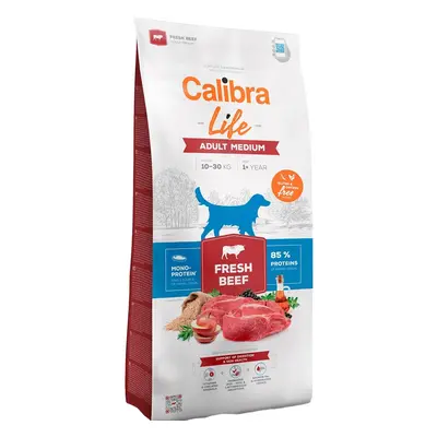 Calibra Dog Life granule pro dospělé psy středních plemen s hovězím