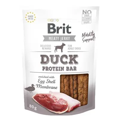 Brit Jerky Sušené proteinové tyčinky pro psy – kachní