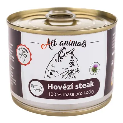 All Animals Hovězí steak pro kočky