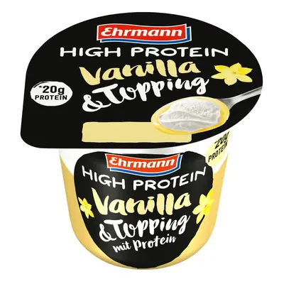 Ehrmann High Protein pudding s toppingem vanilka