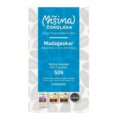 Míšina čokoláda Mléčná čokoláda Madagaskar 50%