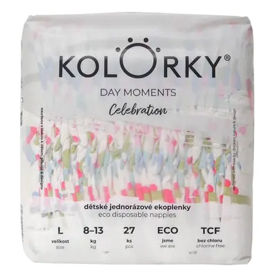 Kolorky EKO Day Moments Celebration jednorázové plenky L (8–13 kg)