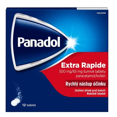 PANADOL EXTRA RAPIDE 500MG/65MG šumivá tableta 12