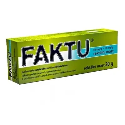 FAKTU 50MG/G+10MG/G Rektální mast 20G