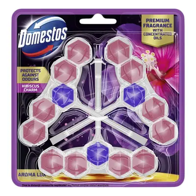 Domestos Aroma Lux Hibiscus Charm tuhý WC blok 3×50 g