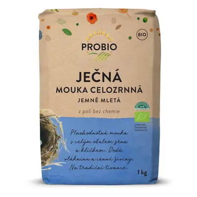 Probio BIO Ječná mouka celozrnná jemně mletá