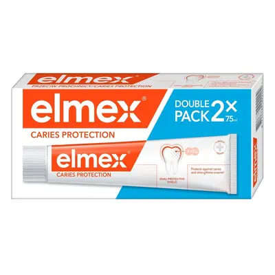 elmex Caries Protection zubní pasta proti zubnímu kazu, 2×75 ml