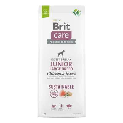 Brit Care Sustainable Junior Large Breed Breed Chicken & Insect pro psy