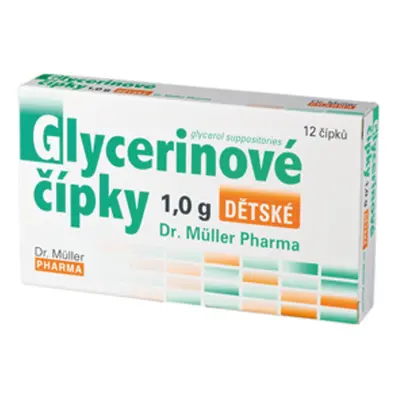 Glycerinové čípky 1.0g dětské 12 čípků Dr.Müller