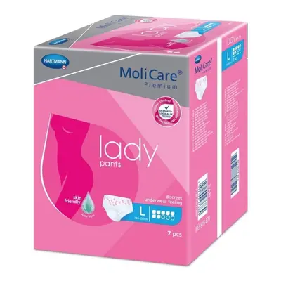 KALHOTKY NAVLÉKACÍ MOLICARE LADY PANTS 7 KAPEK L BOKY 100-150CM,1373ML,7KS