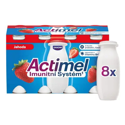 Actimel Probiotický nápoj jahoda 8×100 g