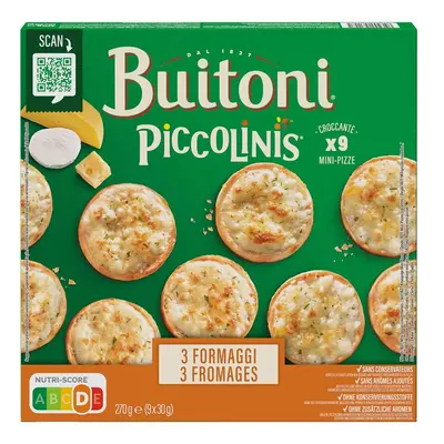 Buitoni Piccolinis 3 Formaggi mini pizzy 9 ks