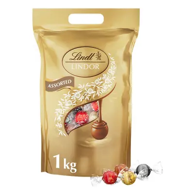 Lindt LINDOR bonboniéra Megabalení čokoládových pralinek zlatý mix