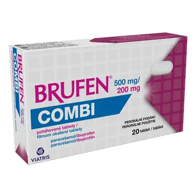 BRUFEN COMBI 500MG/200MG Potahovaná tableta 20