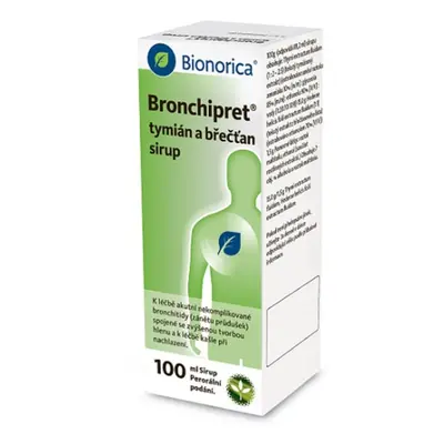 BRONCHIPRET TYMIÁN A BŘEČŤAN sirup 1X100ML