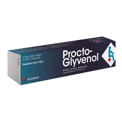 PROCTO-GLYVENOL 50MG/G+20MG/G Rektální krém 1X30G