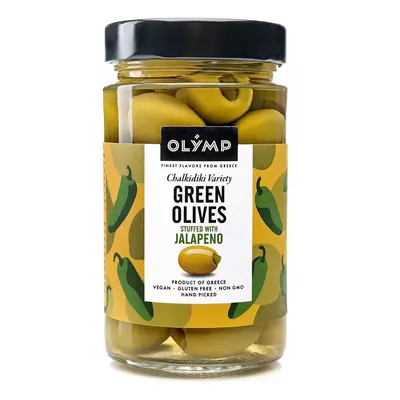 Olymp Zelené olivy s jalapeno