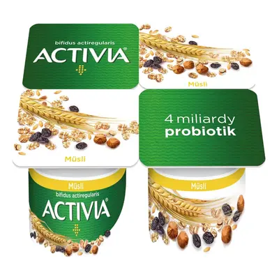 Activia Probiotický jogurt s müsli 4×120 g