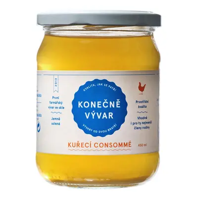 Konečně vývar Konečně kuřecí consommé