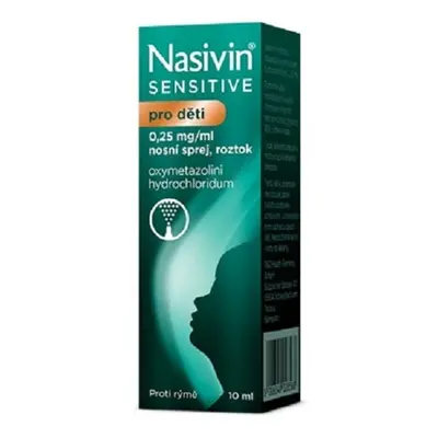 NASIVIN SENSITIVE PRO DĚTI 0,25MG/ML Nosní sprej, roztok 1X10ML