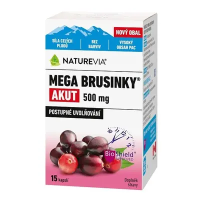 NatureVia Mega brusinky Akut cps.15