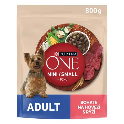 Purina ONE Mini/Small Adult hovězí a rýže