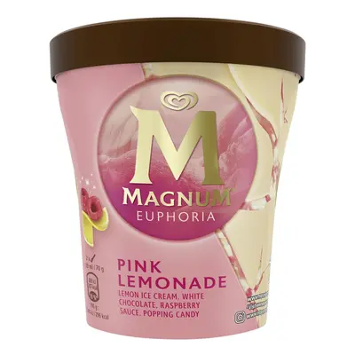 Magnum Euphoria pink lemonade zmrzlina v kelímku