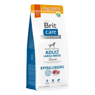 Brit Care Hypoallergenic Adult Large Breed Lamb pro psy 12+2 kg zdarma