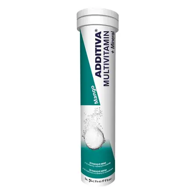 Additiva multivitamín + minerály 20 šumivých tablet Mango