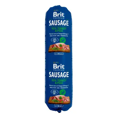 Brit Premium Sausage Turkey & Peas salám pro psy