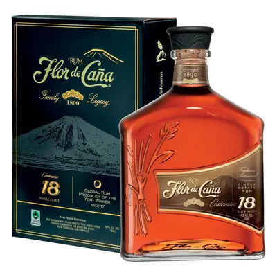 Flor de Caña 18YO 40 % obj., dárkové balení