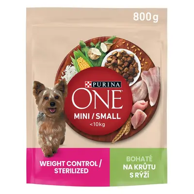 Purina ONE Mini/Small Weight control krůtí a rýže