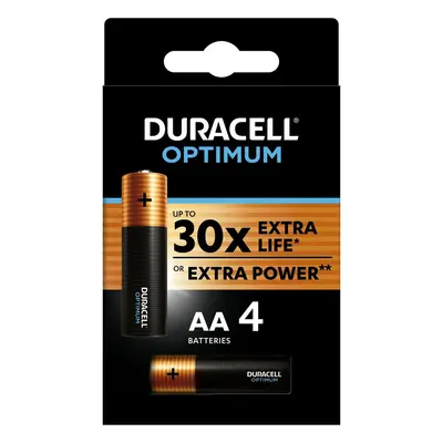 Duracell Optimum alkalické baterie (AA)