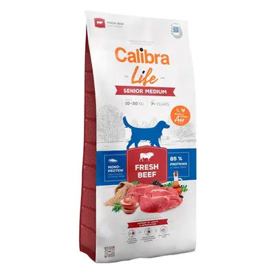 Calibra Dog Life granule pro starší psy středních plemen s hovězím