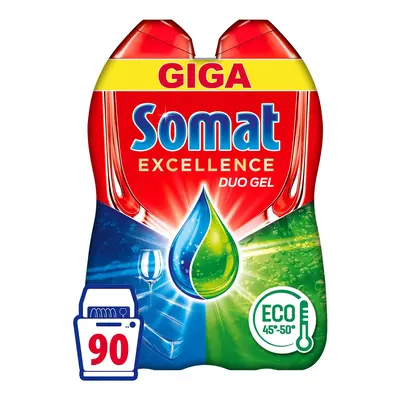 Somat Excellence Anti-Grease gel do myčky (2×45 dávek)