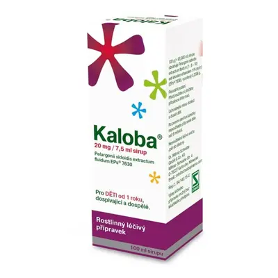 KALOBA 20 MG/7,5 ML SIRUP sirup 100ML