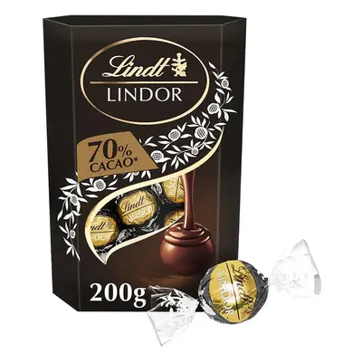 Lindt LINDOR bonboniéra pralinky Hořká čokoláda 70%