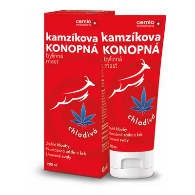 Cemio Kamzíkova konopná mast chladivá 200ml