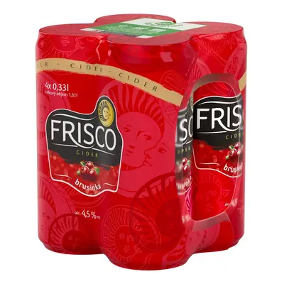 Frisco Cider brusinka plech 4×0,33 l