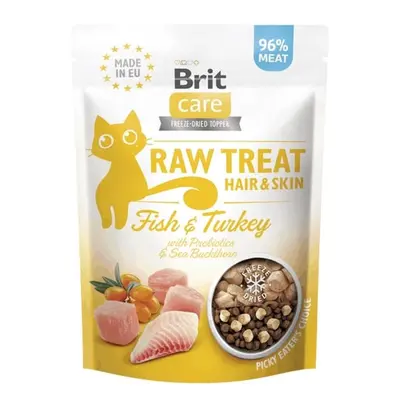 Brit Care Raw Hair & Skin mrazem sušené pamlsky pro kočky