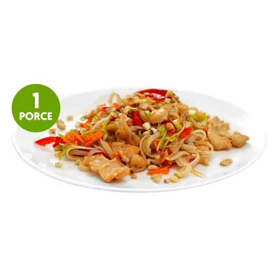 Pad thai nudle s kuřecím masem a čerstvou zeleninou (set k přípravě hotového jídla)