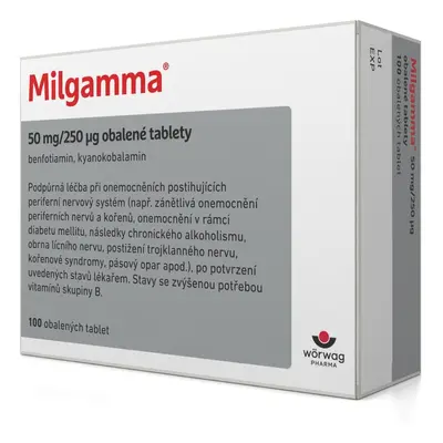 MILGAMMA 50MG/250MCG Obalená tableta 100