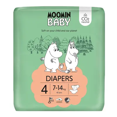 Muumi Baby EKO Jednorázové plenky maxi 4 (7–14 kg)